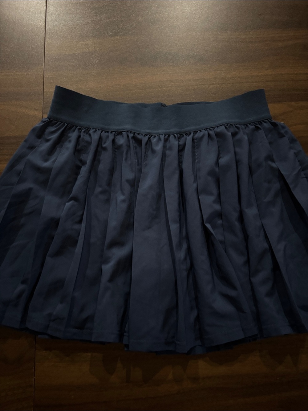 BuffBunny Navy Pleated Skater Skirt